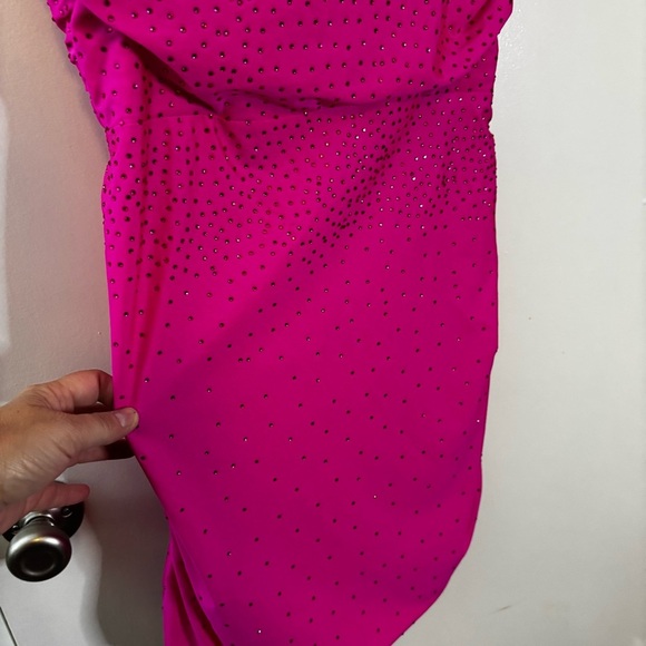 Sparkly Fuchsia Pink Women's Dress Size 4 - Picture 8 of 12